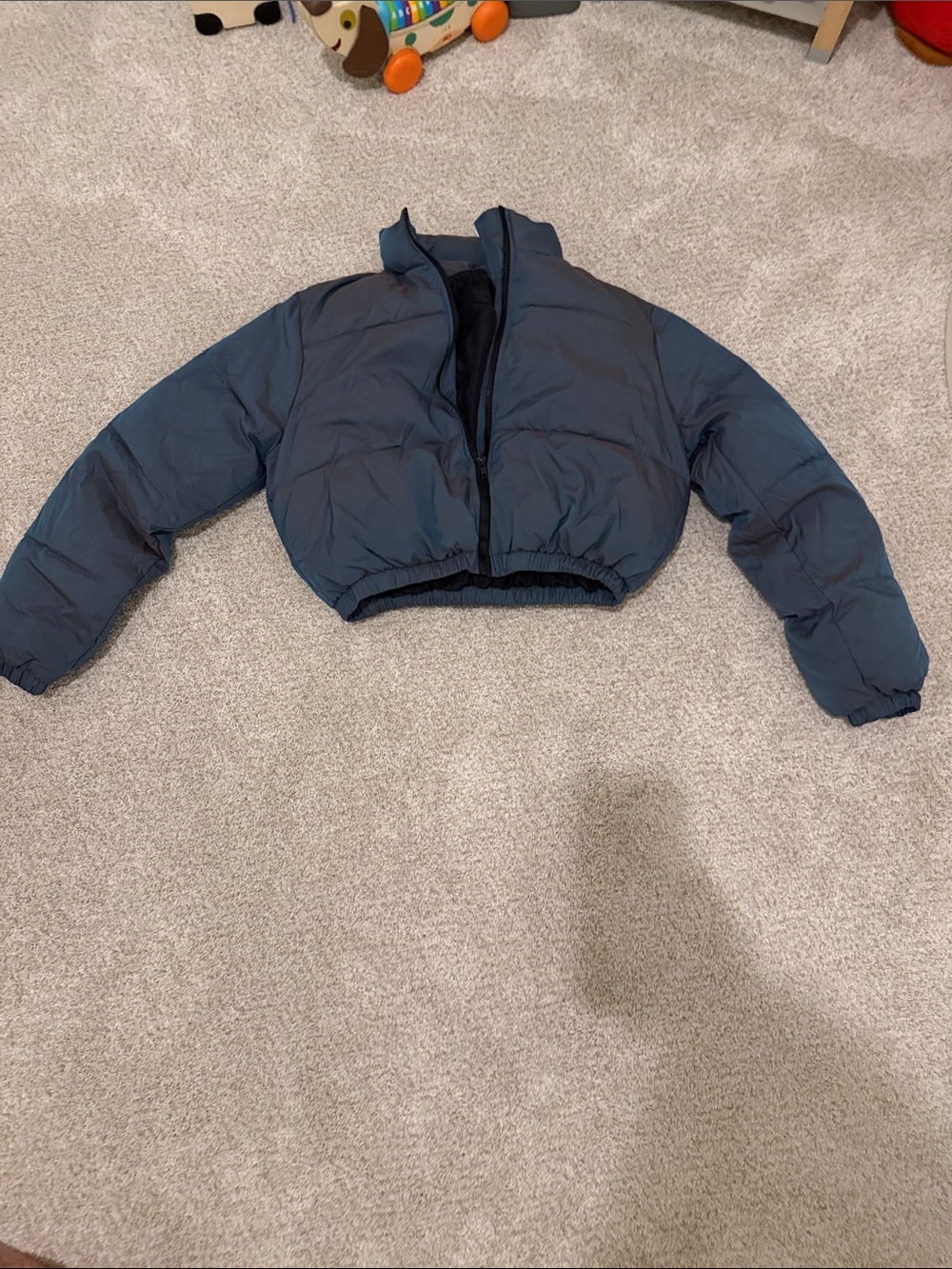12th Tribe puffer coat - Navy Blue